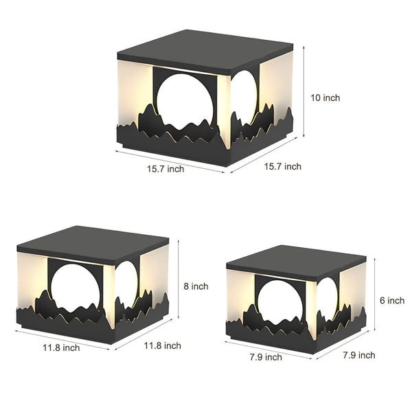 Megan Scenery Design LED Outdoor Fence Post Lights