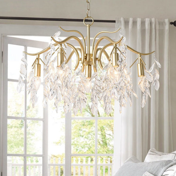 Kristy Luxury Wisteria Flower Crystal Chandelier