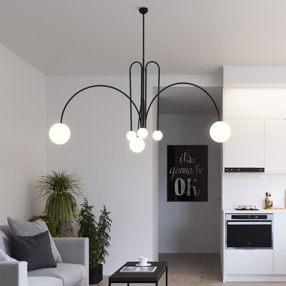 Monica Pendant Light Double Layer Glass Bubble