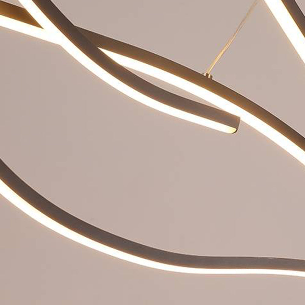 Arisha Modern Wave Pendant Light, 2 Colour