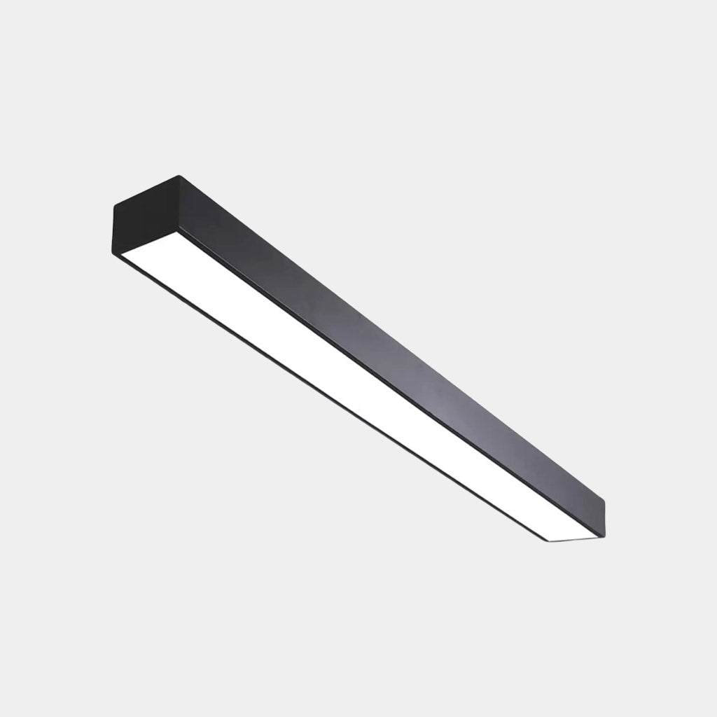 Ceiling Light Modern Linear Flush Mount Office LED, Black/White