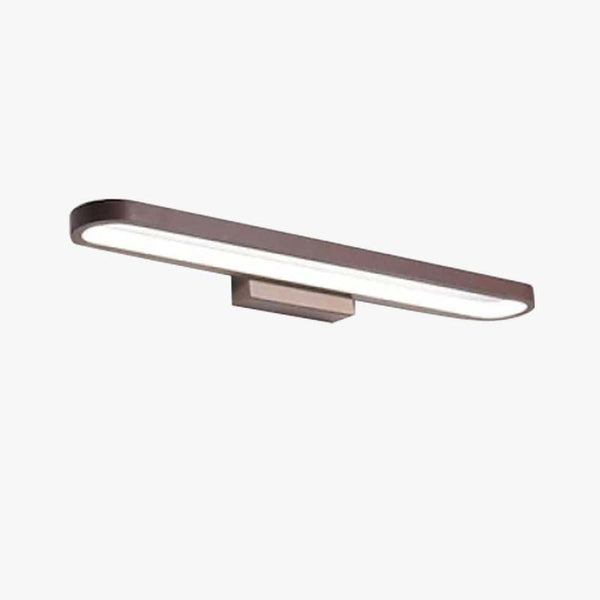 Auril Modern Wall Lamp Mirror Front, Curved, Black/Coffee