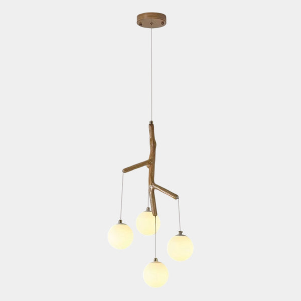 Rustic Tree Branch Staicase Chandelier for High Ceiling