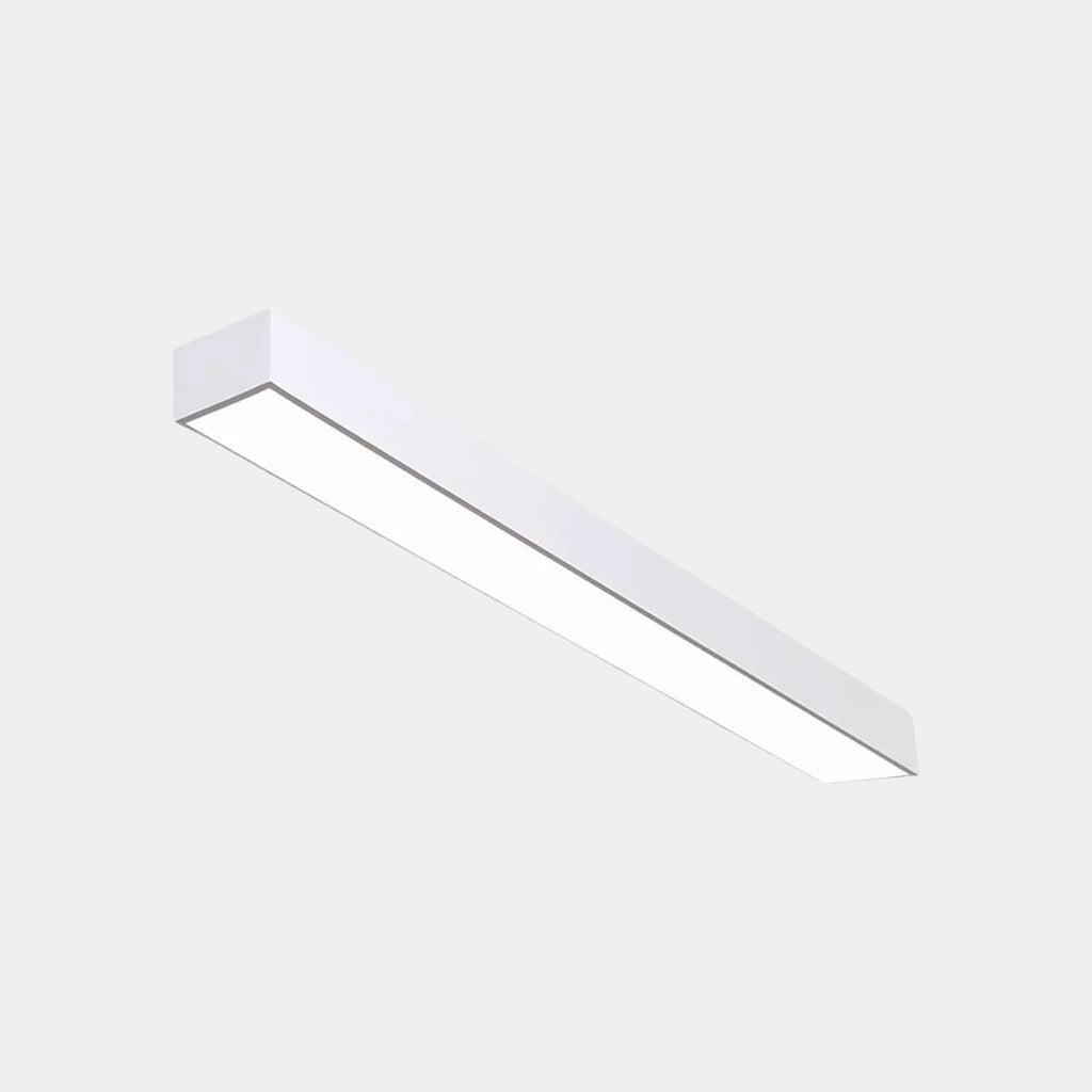 Ceiling Light Modern Linear Flush Mount Office LED, Black/White