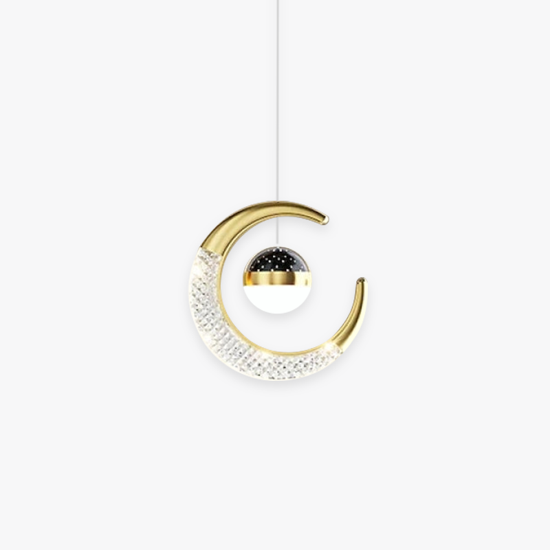 Luxury Moon And Stars Pendant Light