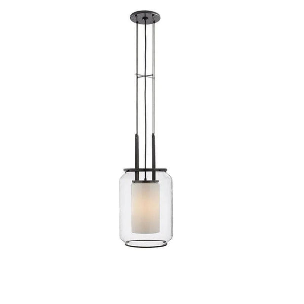 Clear Glass Lantern Pendant Light