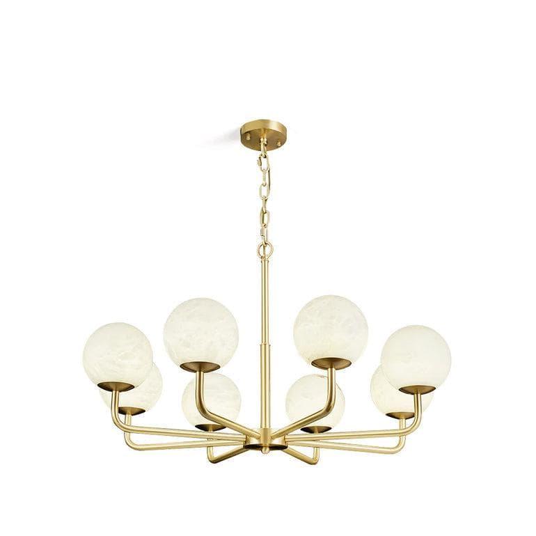 Alabaster Maytoni Erich Brass Chandelier