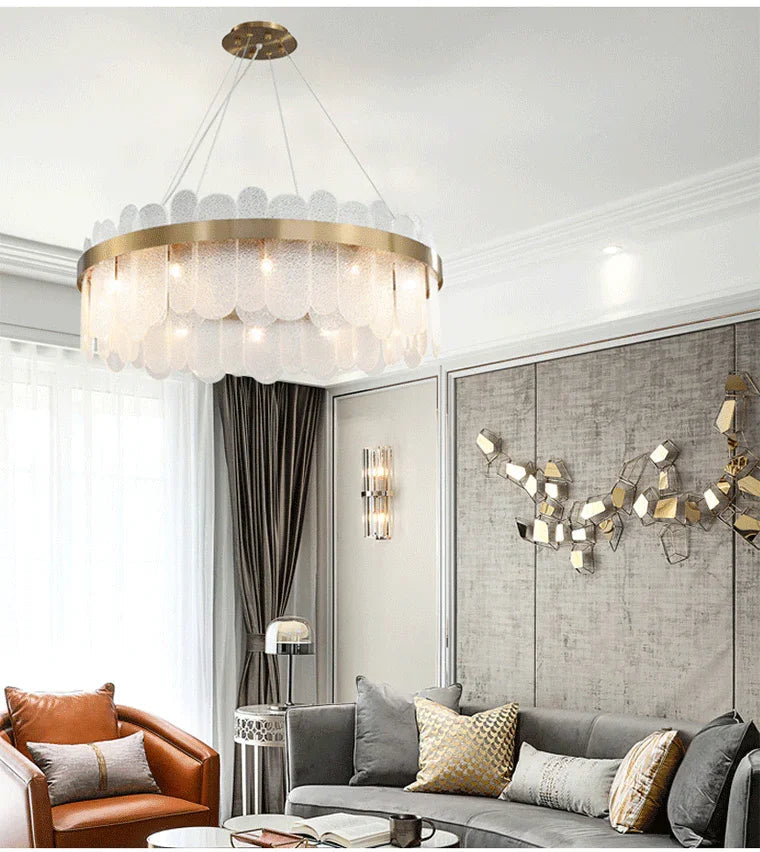 Gold Ring Chandelier