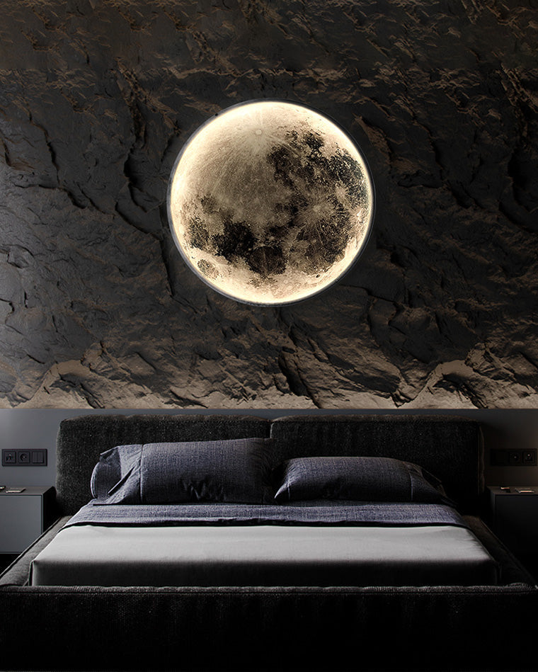Moon/Earth Round Wall Sconce