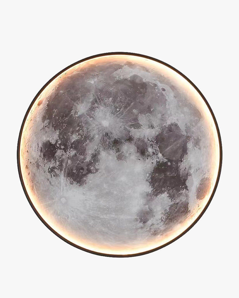 Moon/Earth Round Wall Sconce