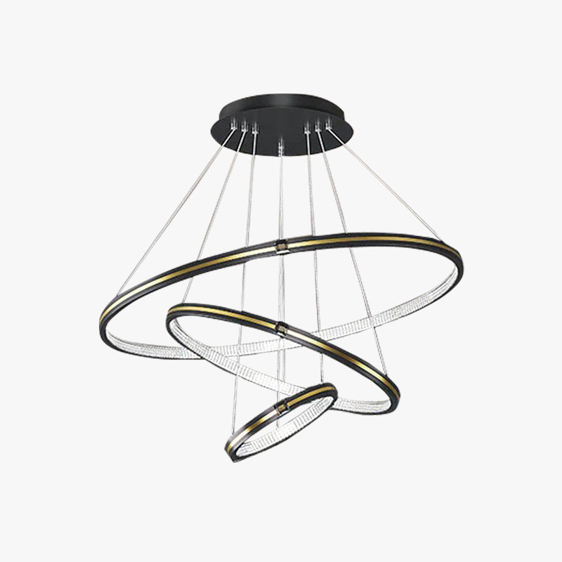 Modern Minimalist Style LED Hoop Pendant Light