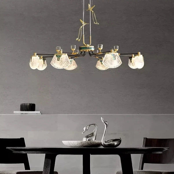Luxury Art Deco Pendant Light - 8/12 Light