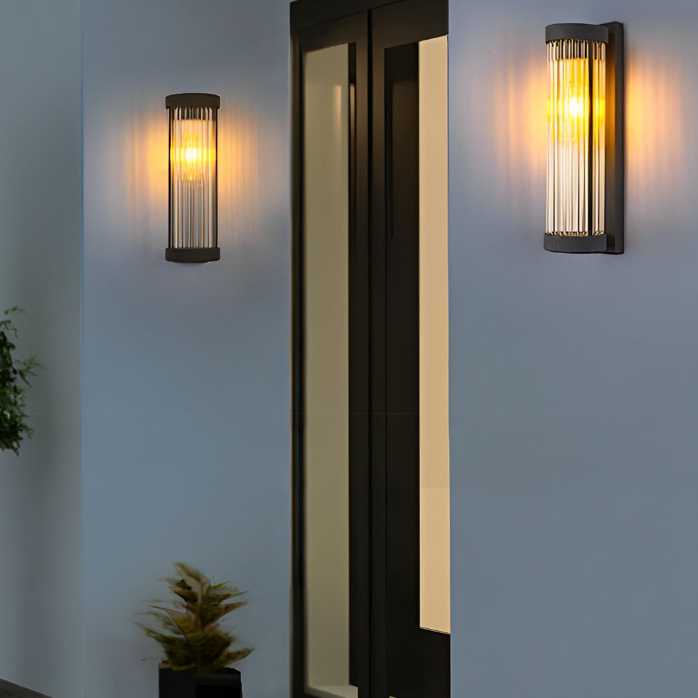 Denise Creative LED Modern Solar Glass Outdoor Wall Lights