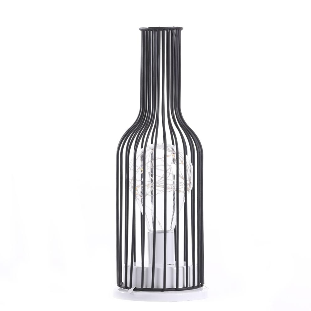 Small Black LED Iron Table Lamp