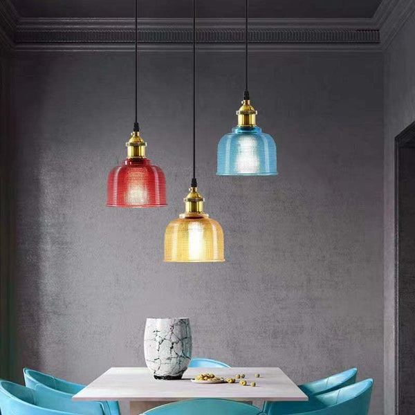 Valentina Glass Art Deco Pendant Lights,Colorful