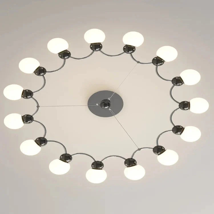 Modern Sputnik Glass Sphere Chandelier - 12/15 Light