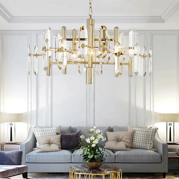 Zoe Modern K9 Crystal Chandelier - 10/12/15 Lights