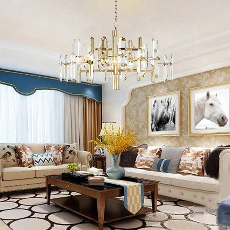 Zoe Modern K9 Crystal Chandelier - 10/12/15 Lights