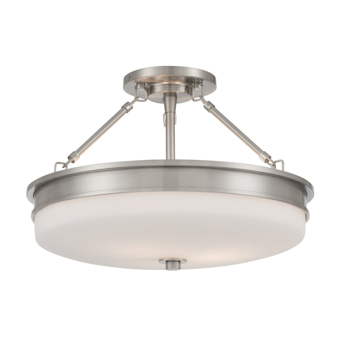2-Light Linen Drum Flush Mount Ceiling