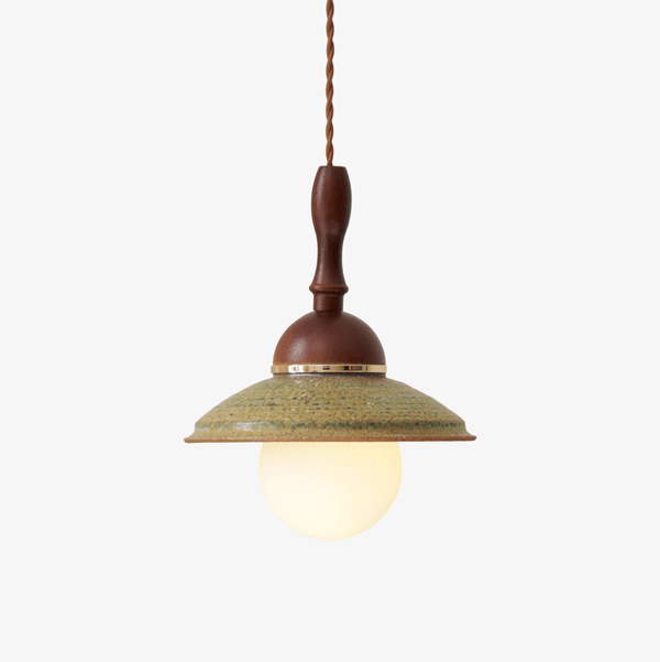 Macell Nordic Art Wood Ceramics Pendant Lamp