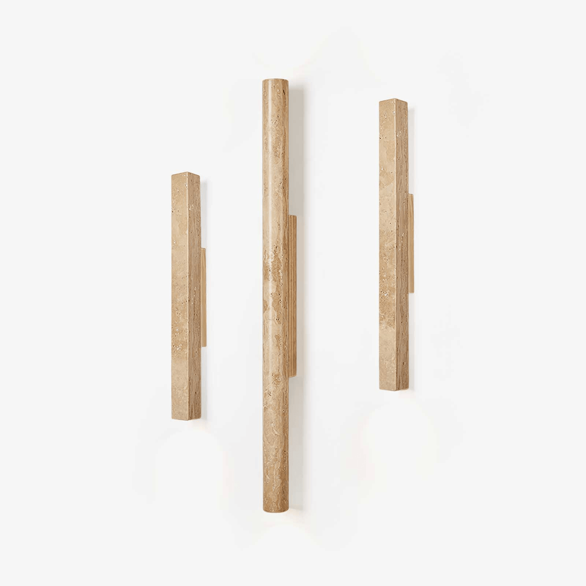 Column Travertine Wall Light