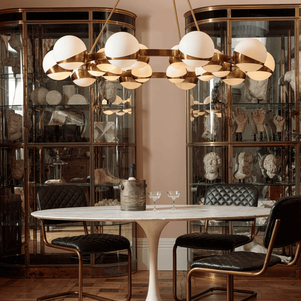 LuminaSphere Modern Brass Chandelier