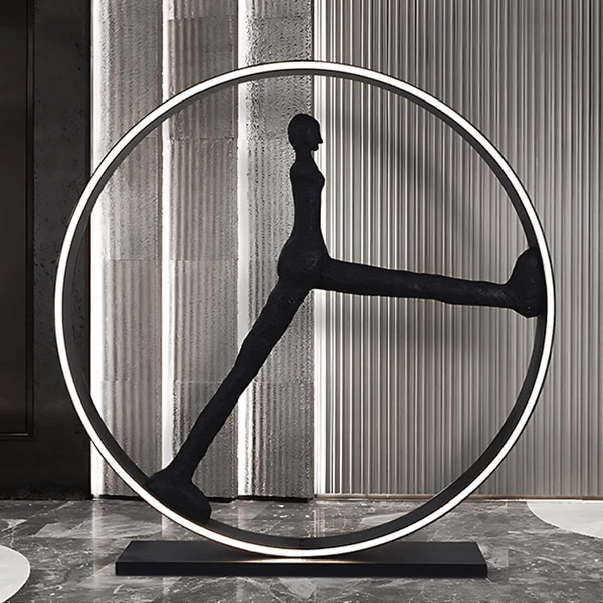 Time Walker Sculpture Floor Lamp