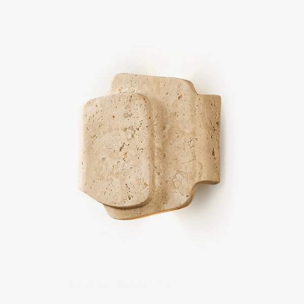 Layered Travertine Wall Light