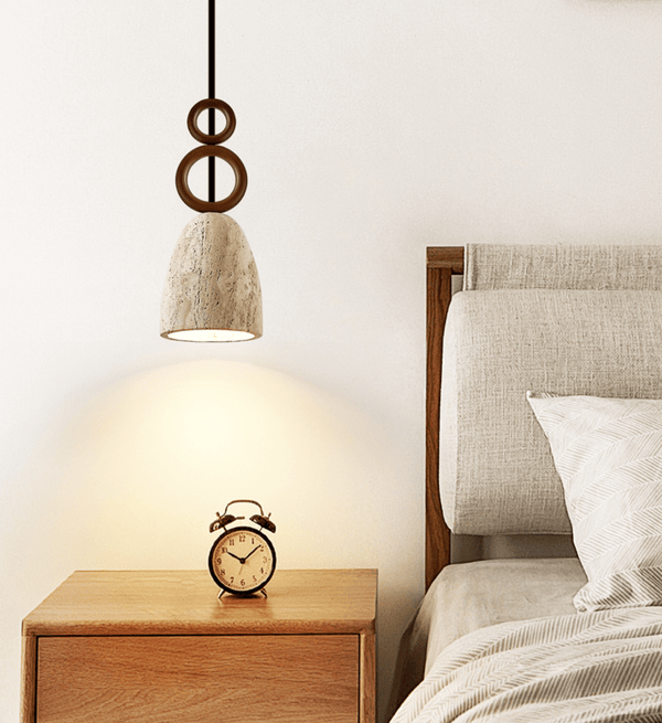 Stone Bell Rings Pendant Light