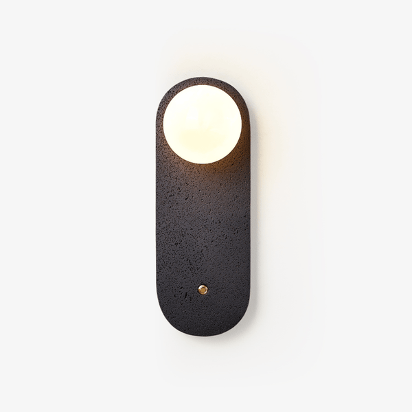 Black Travertine Hearth Sconce