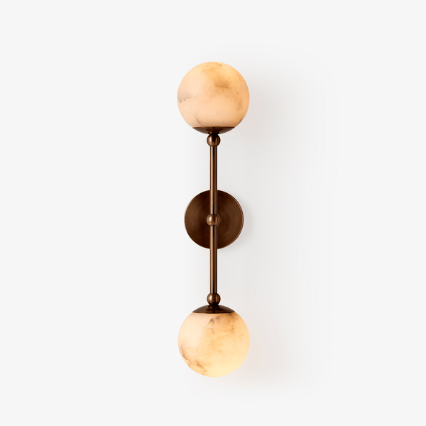 Celestial Double Alabaster Sconce