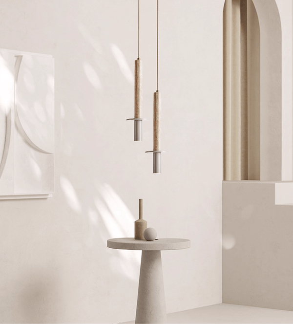 Linea Travertine Pendant Lamp