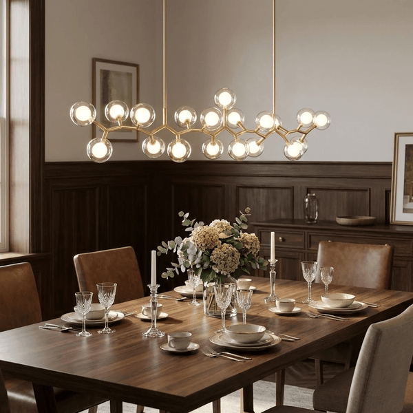 Molecular Glass Balls Chandelier