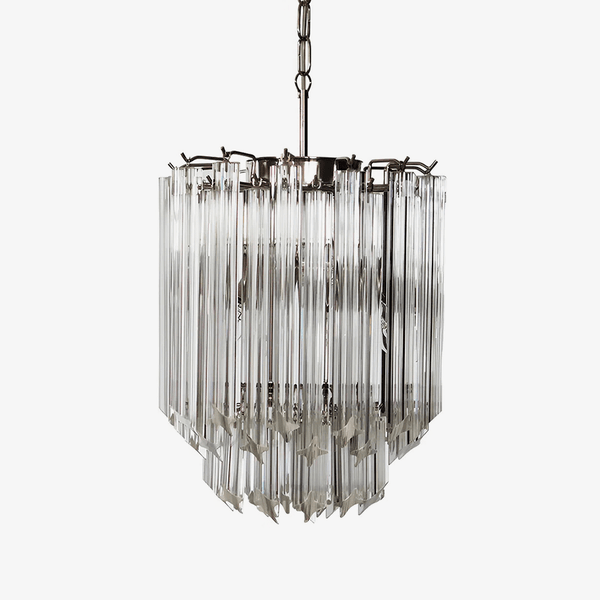 Transparant Glass Prism Chandelier