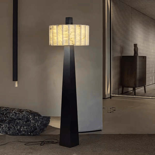 Obelisk Alabaster Floor Lamp