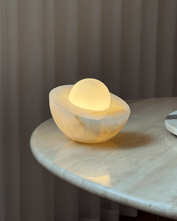 Halo Pebble Stone Table Lamp