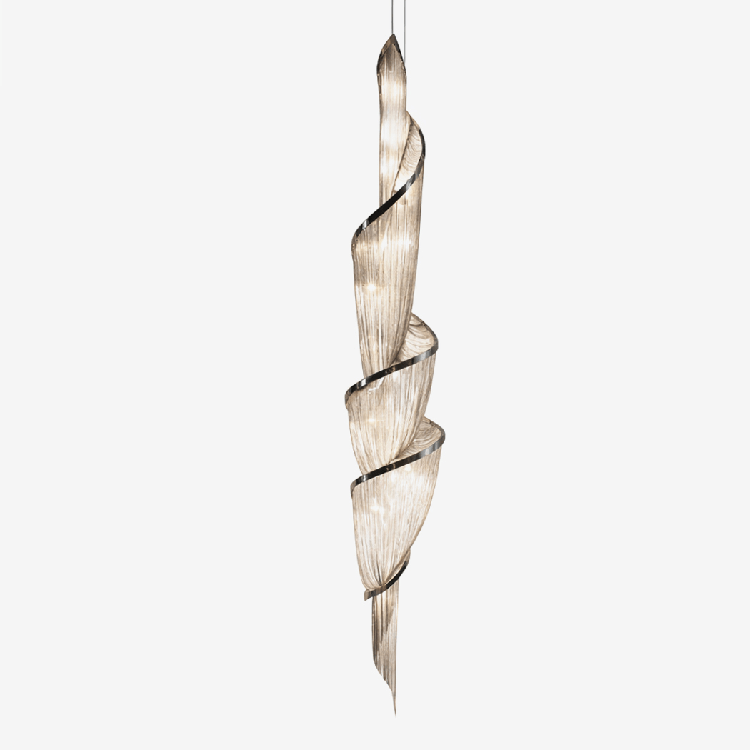 Twilight Spiral Chain Chandelier
