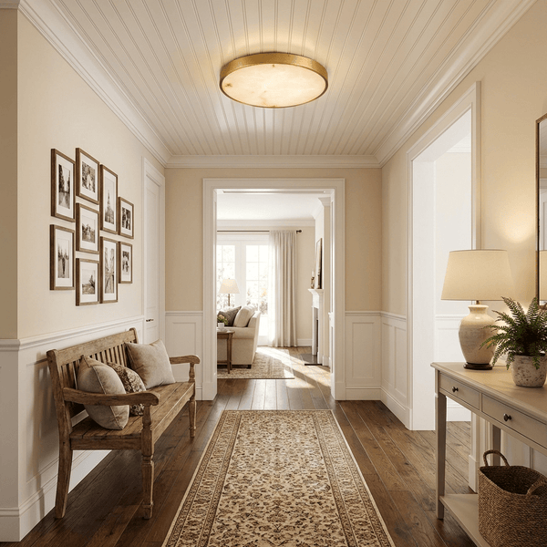 Calista Alabaster Ceiling Light