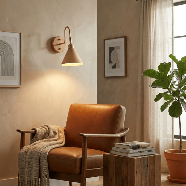 Alver Wood Wall Light
