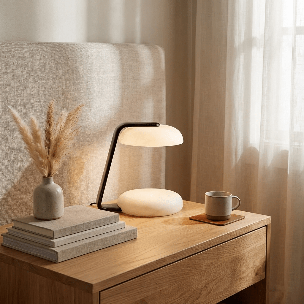 Petals Alabaster Table Lamp