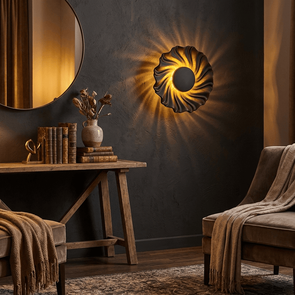 Solar Spiral Wall Sconce