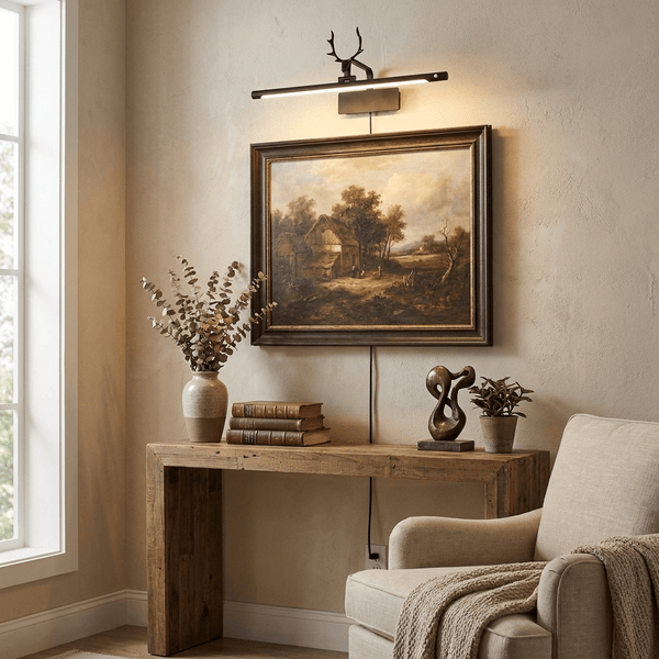 Stag Horn Plug-in Wall Light