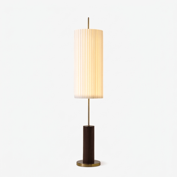 Pleated Cylinder Floor Lamp