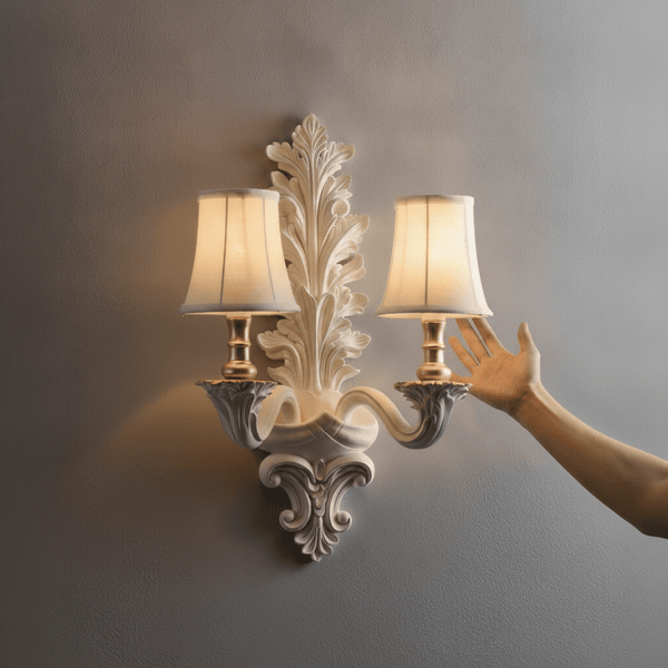 Amelie Resin Leaf Wall Sconce
