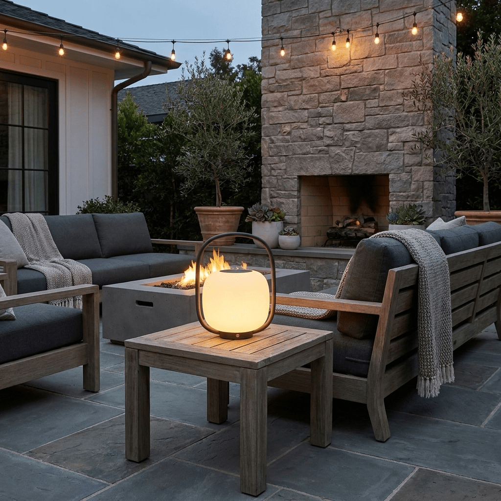 Modern Portable Lantern Outdoor Table Lamp