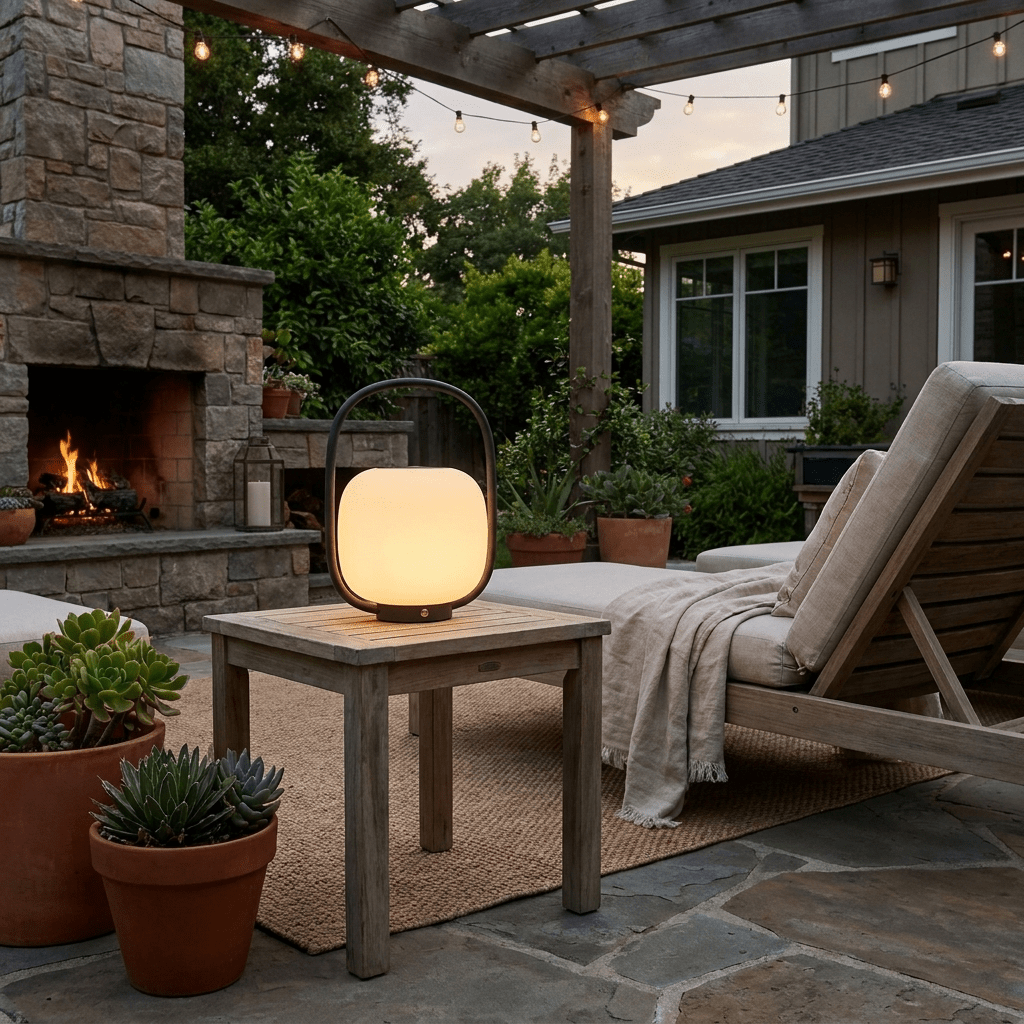 Modern Portable Lantern Outdoor Table Lamp