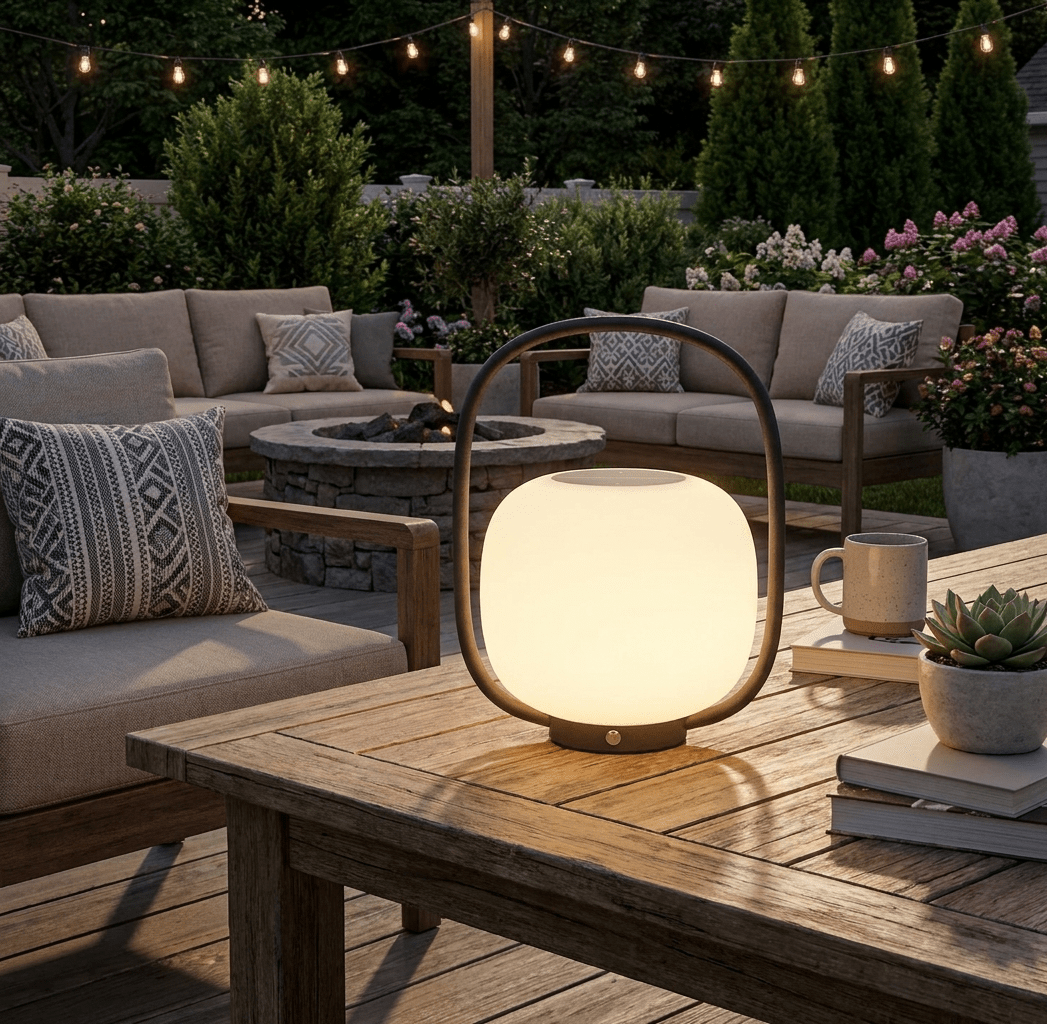 Modern Portable Lantern Outdoor Table Lamp