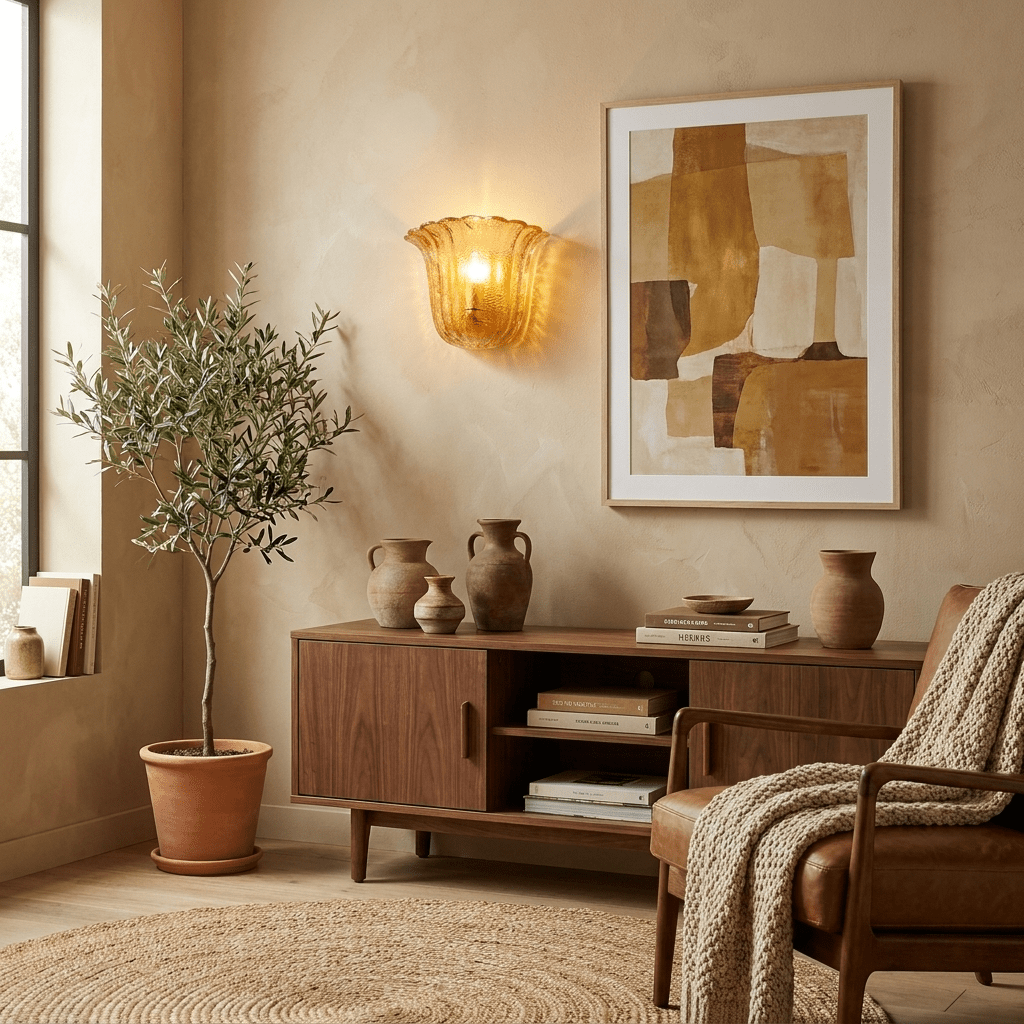 Marigold Fluted Glass Wall Sconce