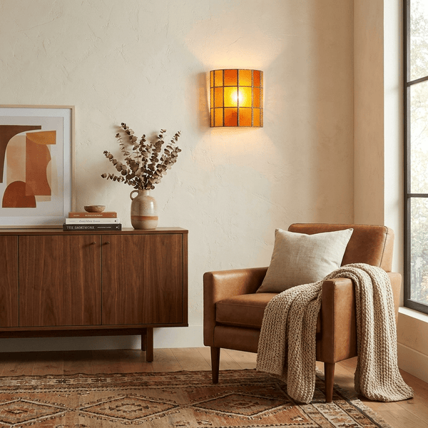 Spectra Faceted Glass Wall Sconce