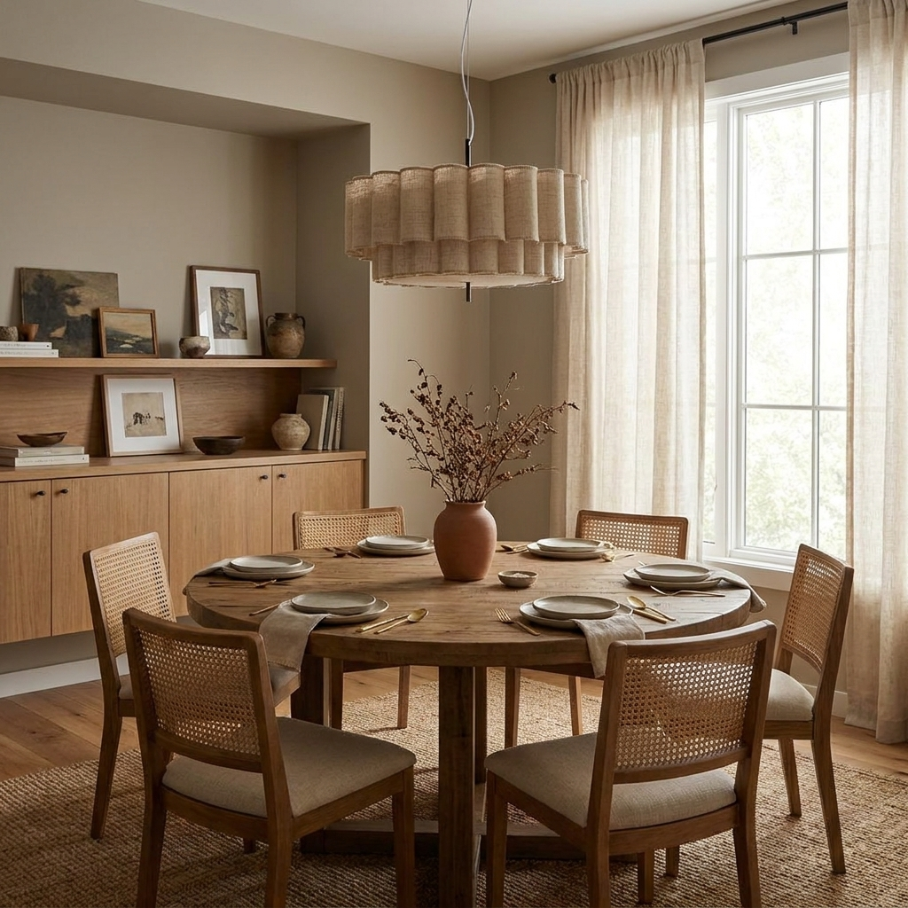 Rowan Fluted Fabric Pendant Lamp